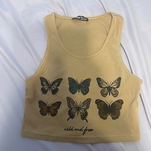 SHEIN butterfly tank top